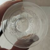 Set of 3 fine glasses, cut crystal, from Baccarat / Saint Louis