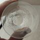 Set of 3 fine glasses, cut crystal, from Baccarat / Saint Louis