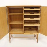 Scandinavian wardrobe in elm, Swedish Modern, Sweden, 1940