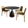 Table coin wendelbo + 3 time novamobili chairs
