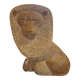 Sculpture of a lion in stone by Islay Grimes.