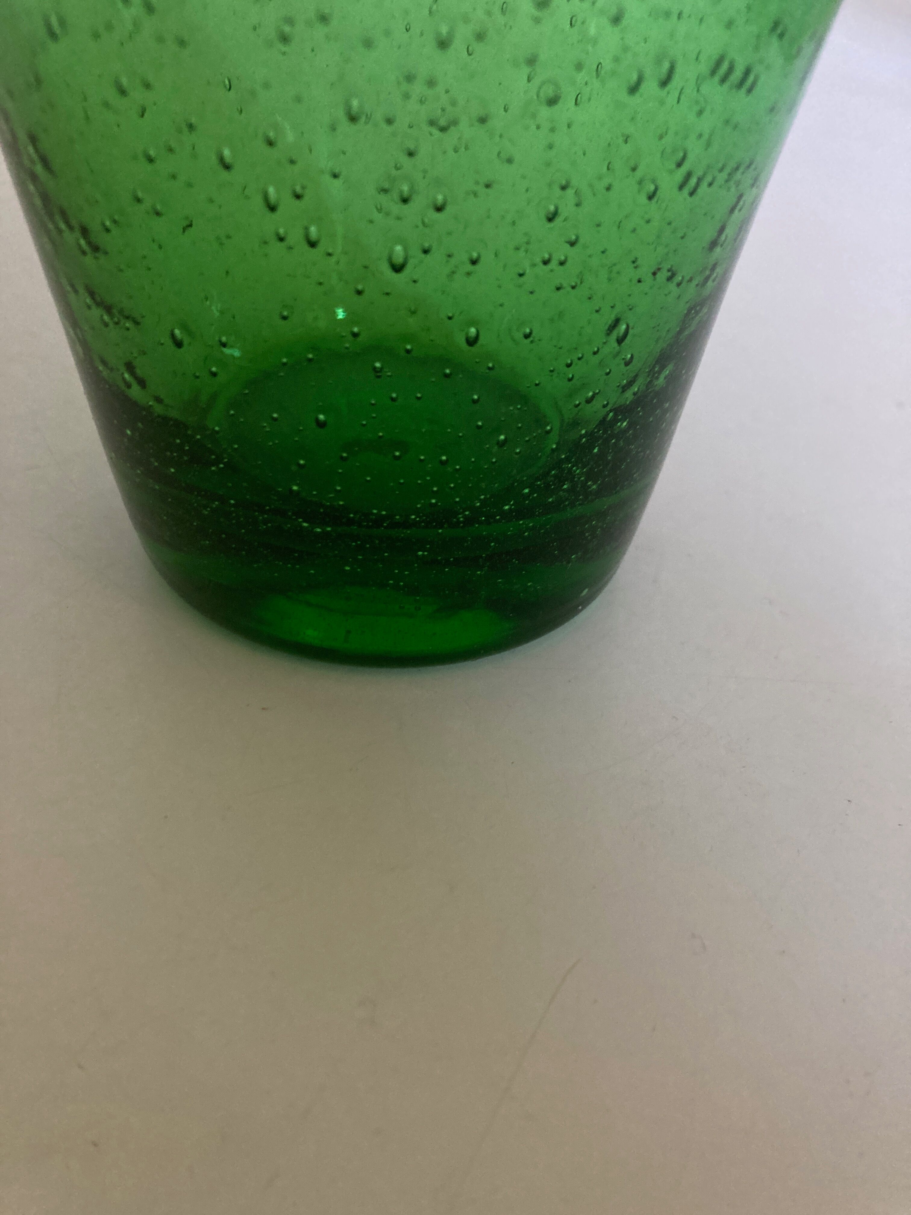Vase en verre bullé de Biot 1960
