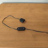 Turquoise and brass table lamp