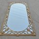 Hollywood Regency Wall Mirror in Brass, Neoclassical Style, 1950s