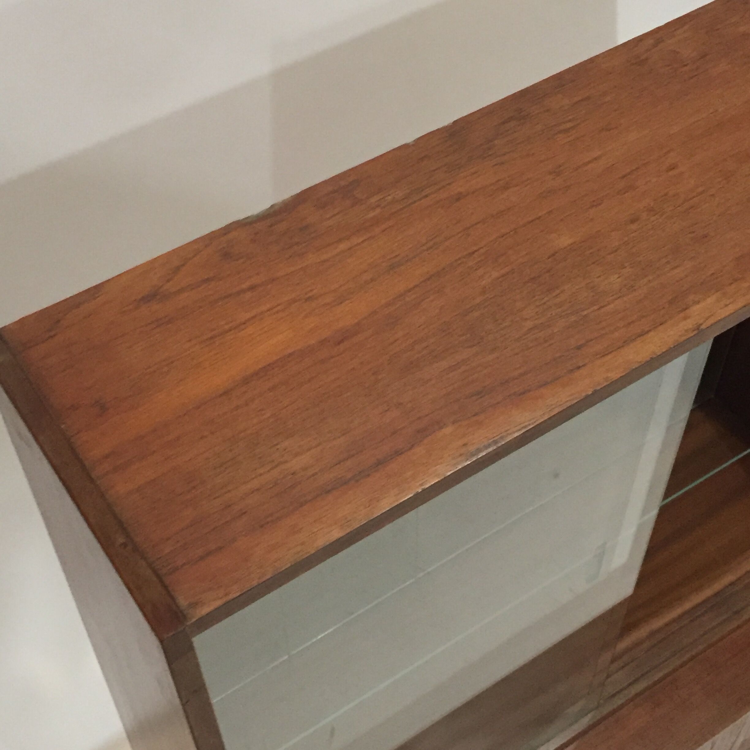 Teak showcase bookcase