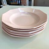 Powder pink Saint Amand plates
