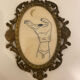 Framed hand embroidery