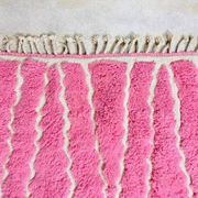 Tapis berbere de atlas fait main rose