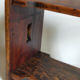 Stool of auxiliary Art-popular in old solid wood