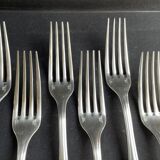 6 christofle pompadour table forks