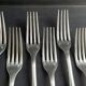 6 christofle pompadour table forks