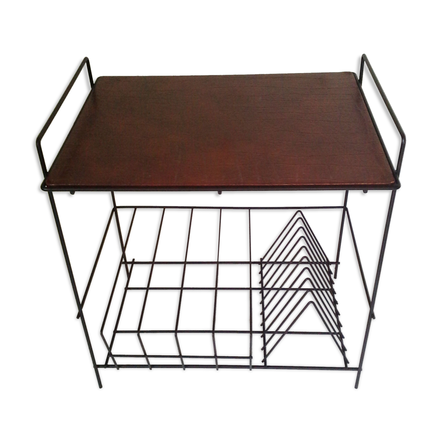 Metal table range vintage vinyl matte black
