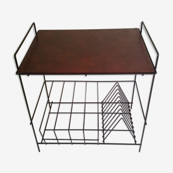 Metal table range vintage vinyl matte black