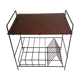 Metal table range vintage vinyl matte black