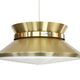 Brass colored aluminium pendant light by Carl Thore for Granhaga Metall. Sweden 1970s.