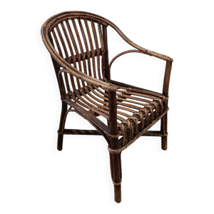fauteuil en rotin vintage - enfant