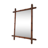 Vintage bamboo mirror