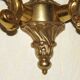 Pair of double wall sconces in bronze in traditional mid-century French style 5163