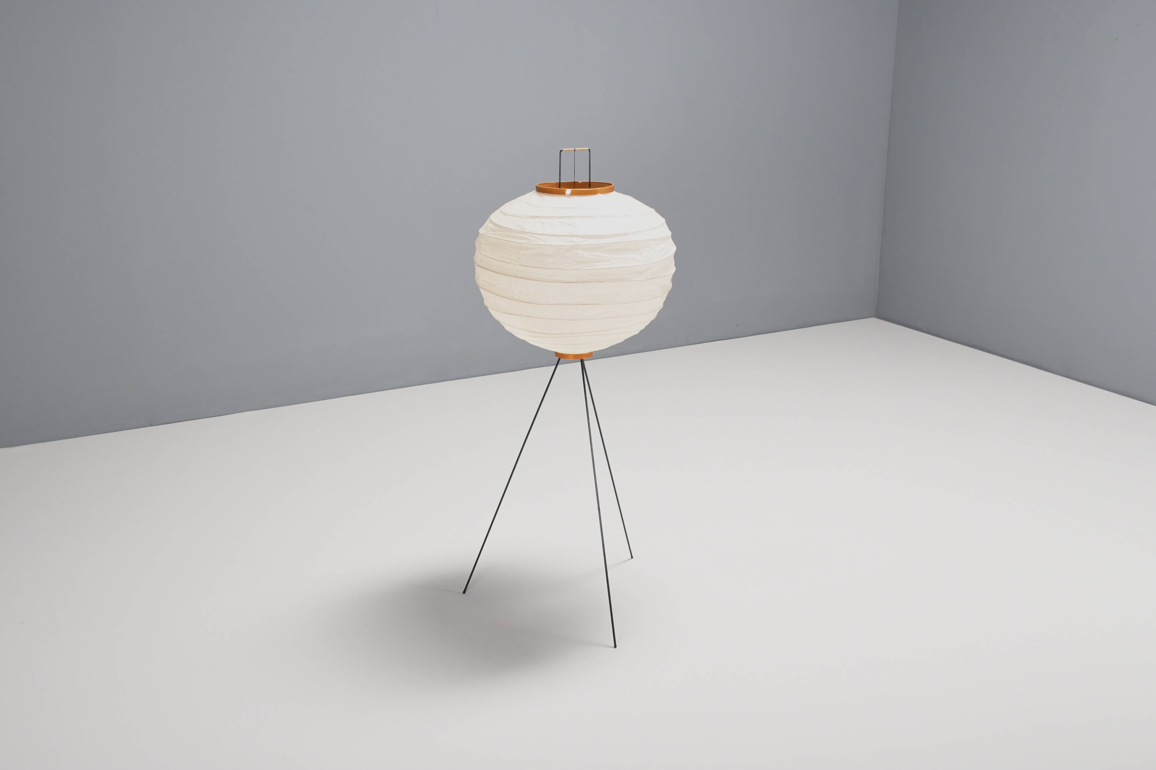 Rare Early 10D Akari Floor Lamp by Isamu Noguchi for Ozeki, 1950s