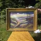 Vintage Moody Impressionist Oil Landscape Painting