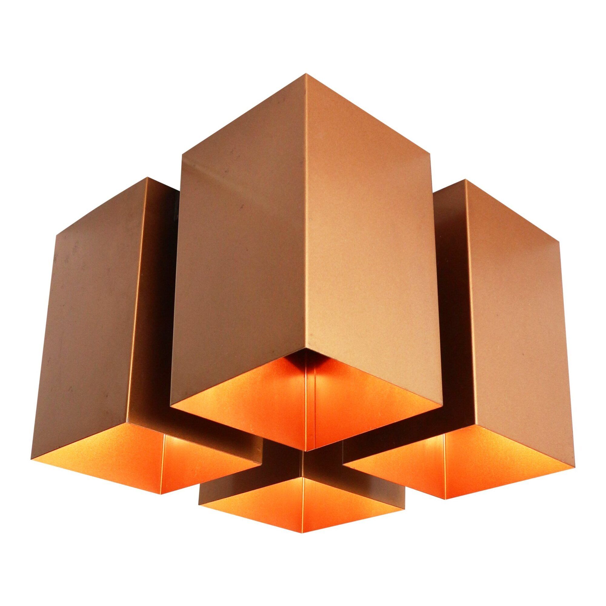 Bronze 'Viervoud' ceiling light by Raak, 1970s