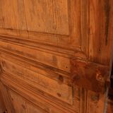 Pine door patinated by time