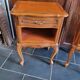 Pair of Louis XV style cherry bedside table