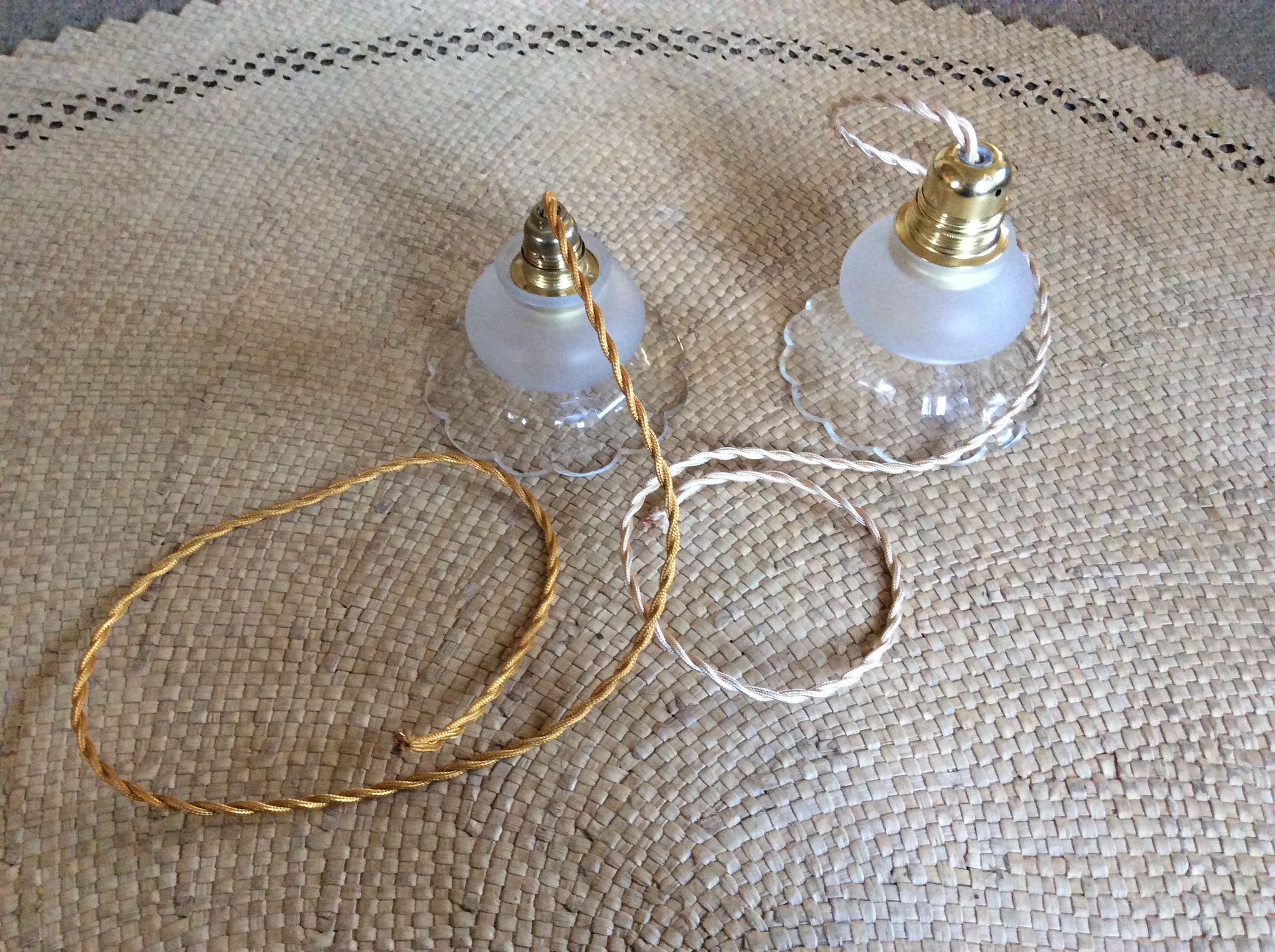 Set de 2 suspensions vintage