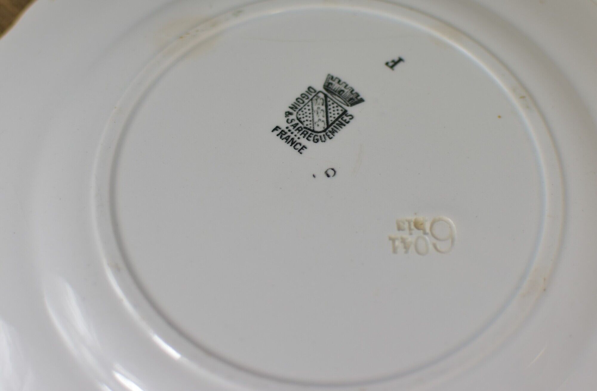 Set of 12 souvenir plates of Lourdes Digoin & Sarreguemines