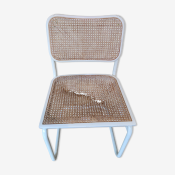 Chair Cesca B32 Marcel Breuer white (seat to be redone)