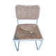 Chaise Cesca B32 Marcel Breuer blanche (assise à refaire)