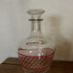 Service a Liqueur consisting of a metal servant, a carafe and 6 small vintage glasses 1950