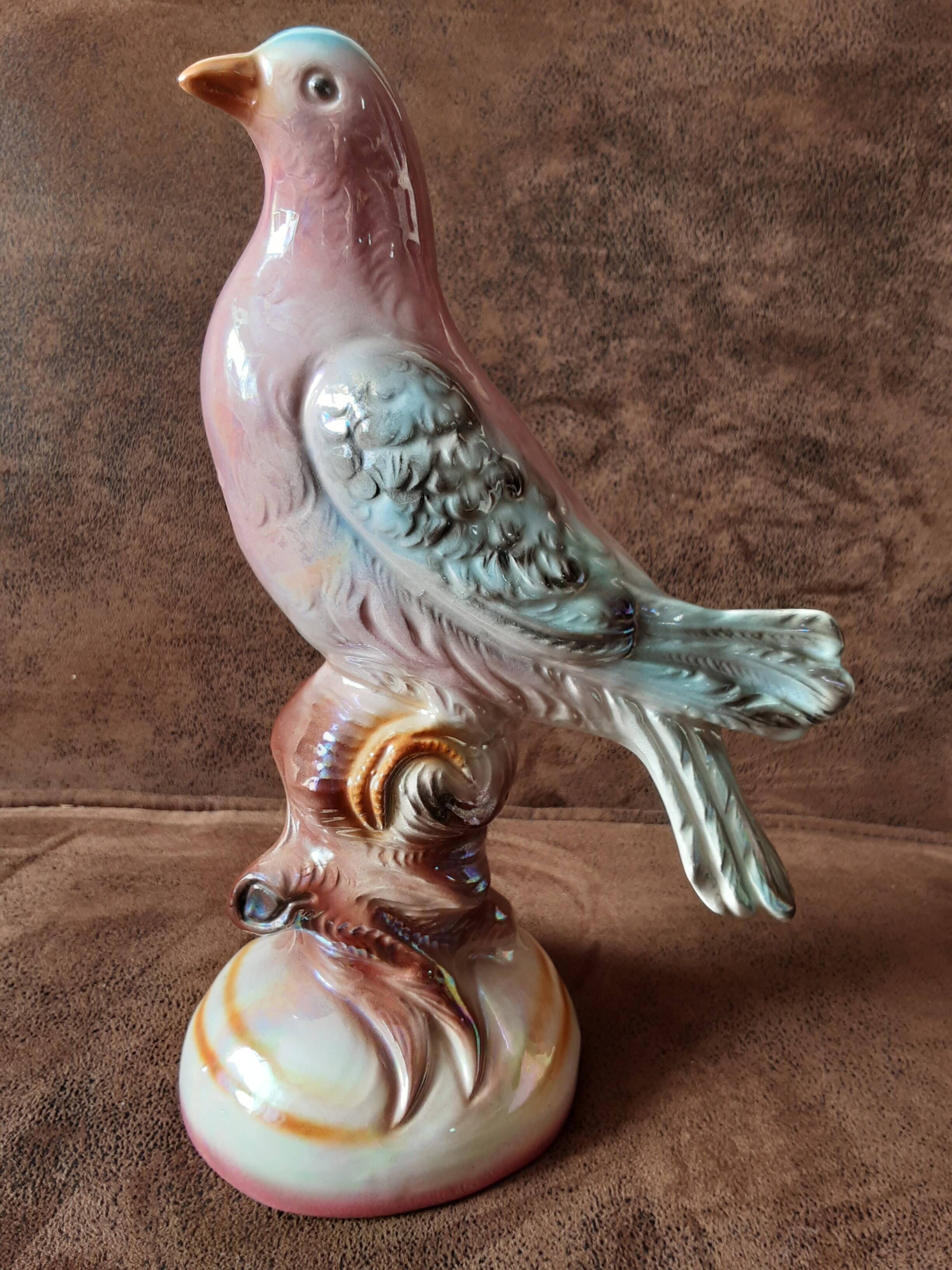 Italian ceramic dove-shaped trinket