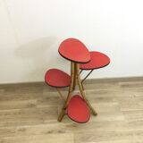 Door red vintage bamboo plant