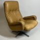 De Sede S231 Swivel Leather Armchair, 1960s