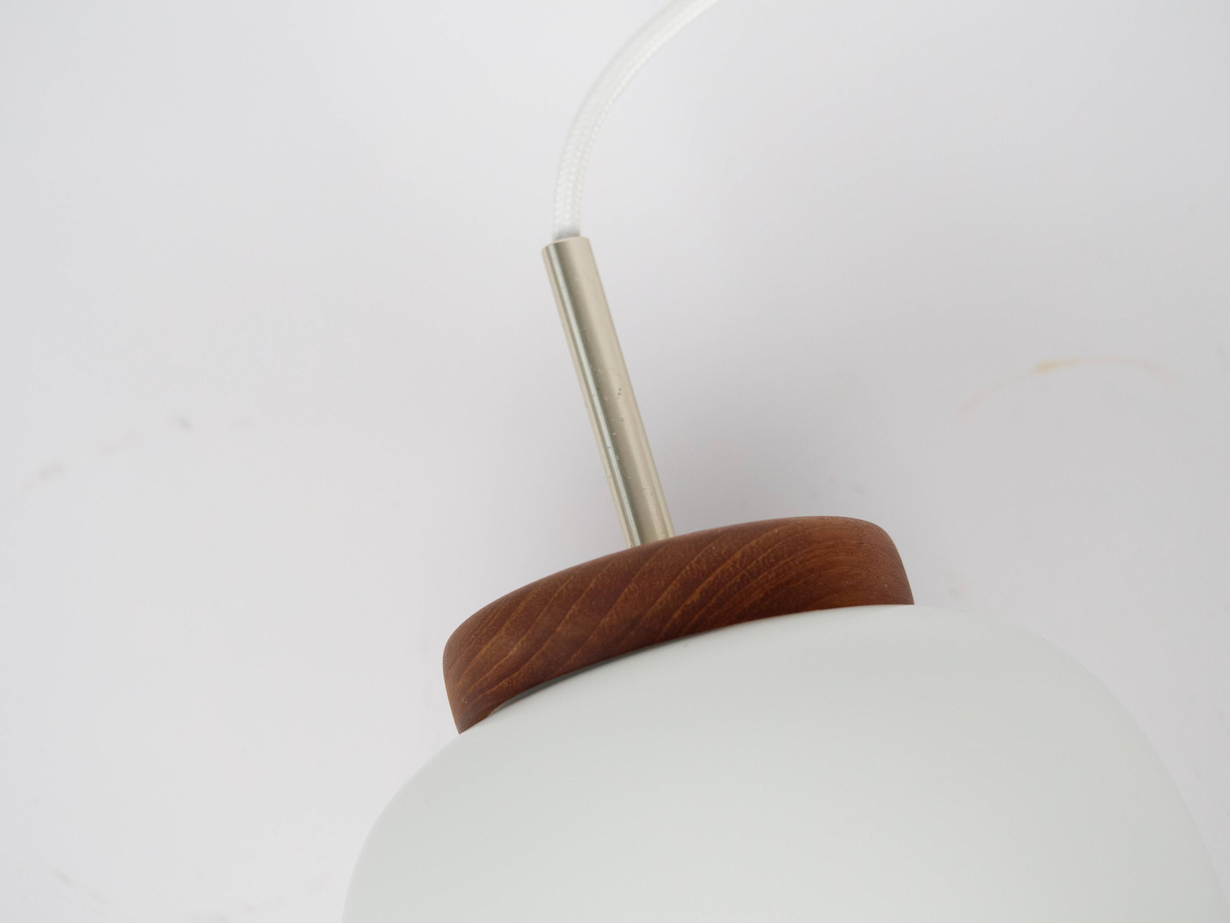 Danish vintage pendant lamp Kina by Bent Karlby, Lyfa, 1946