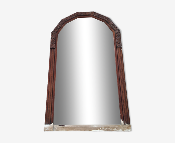 Miroir arche art deco ancien, 113x67 cm
