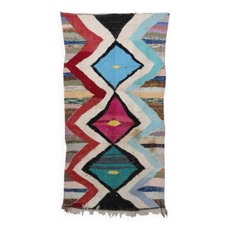 Kilim boucherouite. 146 x 272 cm