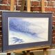 Framed entitled "first snow in the clamant son" by chantal estrangin