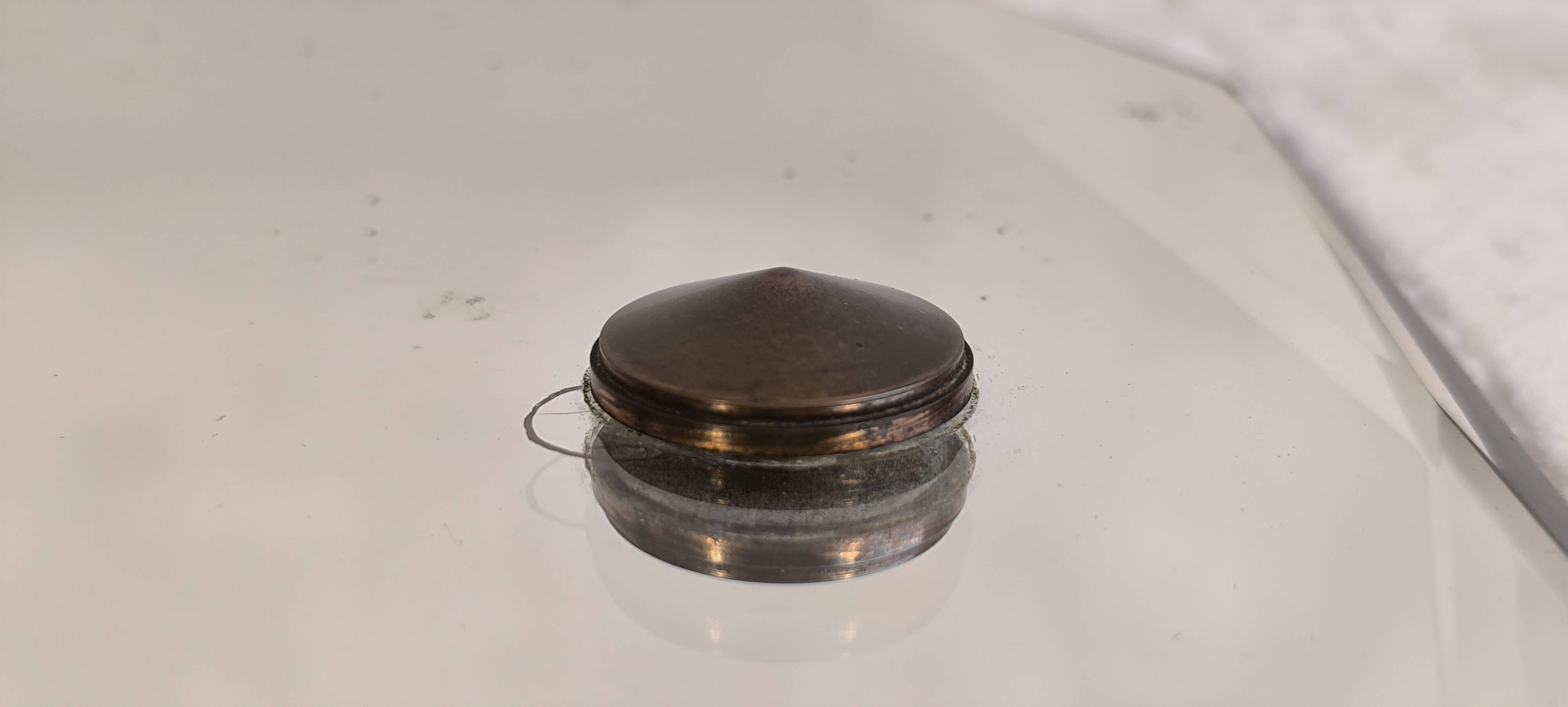 Élégant miroir ancien biseauté à 12 pans – style Art Déco vintage