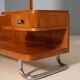 Functionalist hall stand with mirror, Czechoslovakia, 1930s