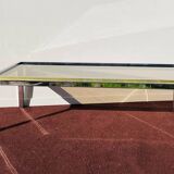 Rectangular coffee table. Flaminia Belgochrom W. Rizzo Vintage 70s