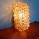 Amber bubble glass wall light, design Helena Tynell, 1970