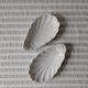 Paire de coupelles en forme de coquillage