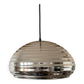 Suspension en verre argenté vintage