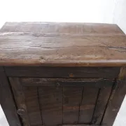 18th-century German primitive cabinet on sledge feet with forged hardware