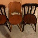 Lot de chaises bistrot dépareillées