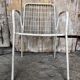 Ancien fauteuil emu rio metal blanc vintage