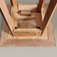 Art Deco sculpted side table in solid wood and marble – circa 1930