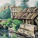 Painting "Old Paris" Lavoir Notre Dame HST
